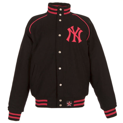 New York Yankees Ladies Reversible Wool Jacket