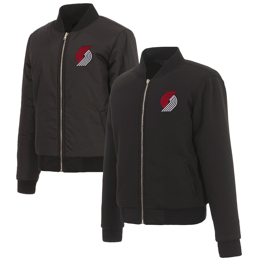 Portland Trail Blazers Ladies Reversible Fleece Jacket