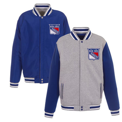 New York Rangers Reversible Two-Tone Fleece Jacket