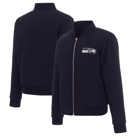 Seattle Seahawks Ladies Reversible Fleece Jacket